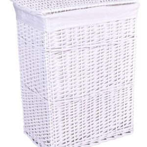 Kosz wiklinowy biały 114 L