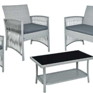 Meble ogrodowe zestaw KALINA popielaty