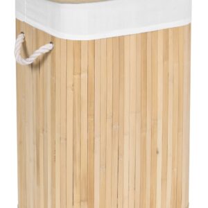 Kosz bambusowy pojemnik na pranie 1 komorowy naturalny