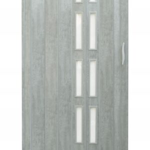 Drzwi harmonijkowe 005S BETON MAT - 80 cm