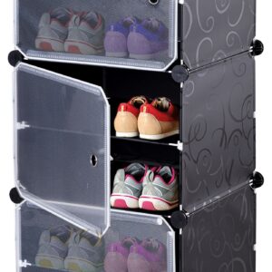 Szafka na buty modułowa garderoba Pola czarna