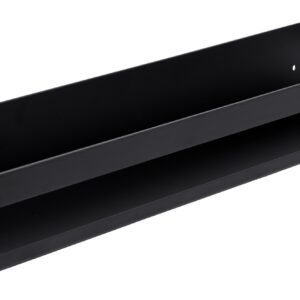 Półka łazienkowa loftowa Megara 40 cm czarna