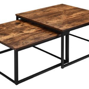 Stoliki kawowe loft Velen Rustic postarzany dąb