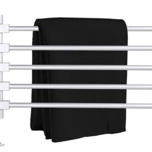 Wieszak na ręczniki łazienkowy Tyros srebrny