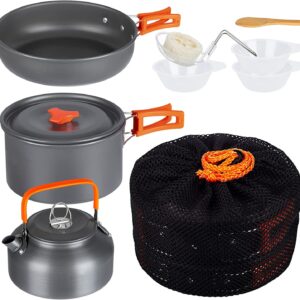 Zestaw turystyczny TRAVELER komplet czajnik garnek patelnia