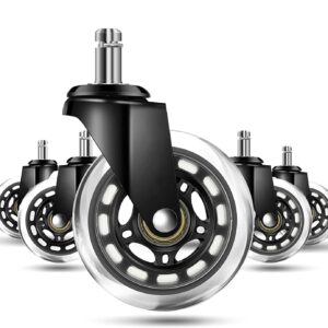 Komplet 5 kółek kauczukowych PERSES do foteli i krzeseł