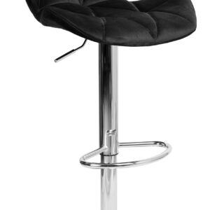Hoker barowy Gordon chromowany czarny Velvet