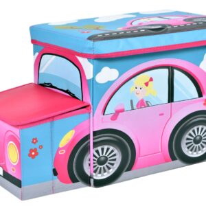 Pojemnik na zabawki Samochód różowy