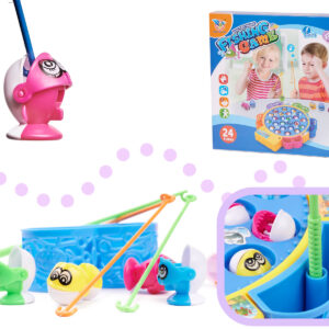 Gra zręcznościowa rodzinna rybki łowienie 24 rybek