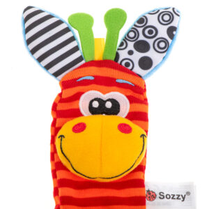 Grzechotka zabawka skarpetki na nóżki stopy 2szt.