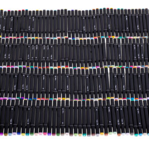 Markery dwustronne alkoholowe w etui 168 sztuk