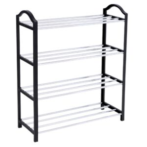 Półka na buty NOLA czarno-srebrna