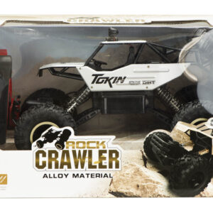 Samochód zdalnie sterowany na pilota RC Rock Crawler 1:12 4WD METAL srebrny