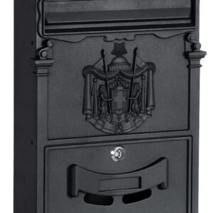 Skrzynka pocztowa na listy Amund czarna
