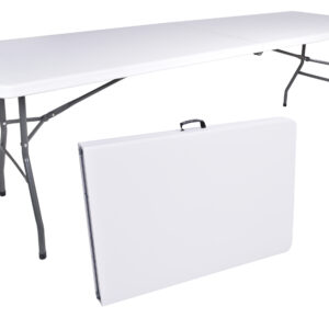 Stół cateringowy IMPRO składany w walizkę 240 cm biały