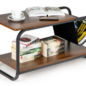 Stolik kawowy loft nowoczesny 2 poziomy ModernHome