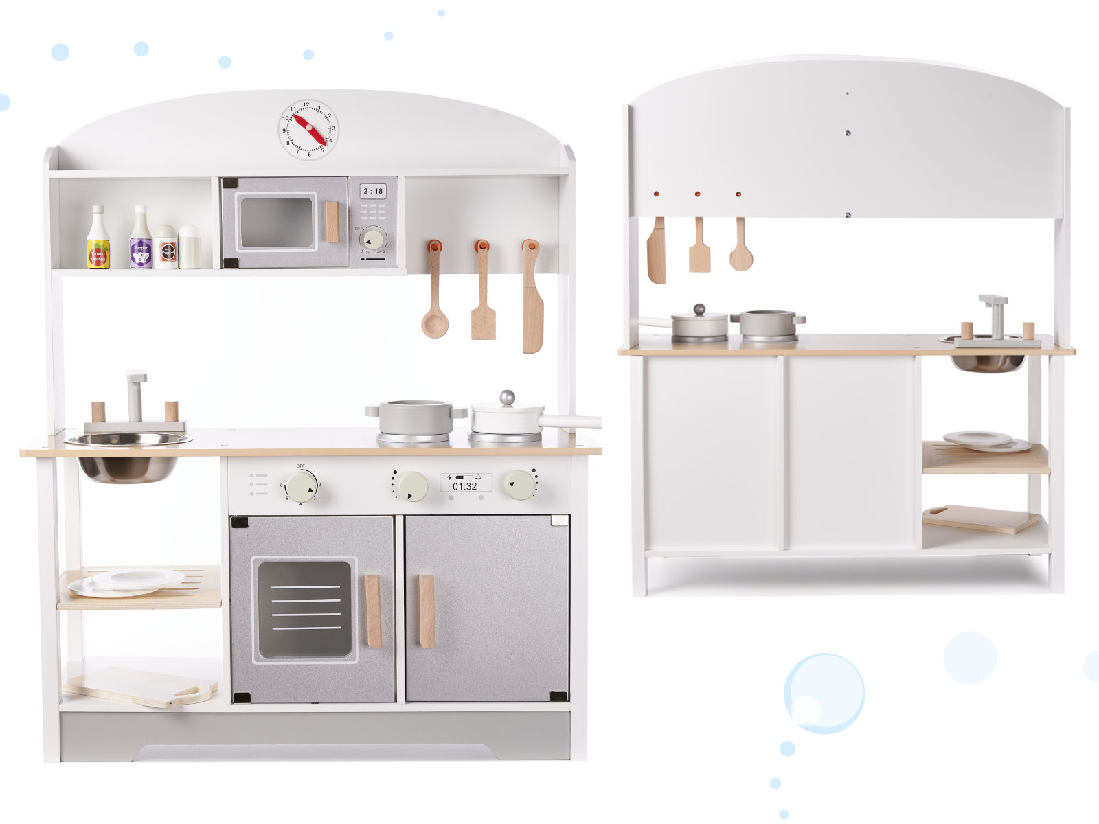 KX6287 Kuchnia drewniana MDF MODERN max + akcesoria 4