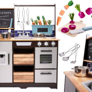 Kuchnia dla dzieci drewniana MDF z akcesoriami LOFT XXL 96cm