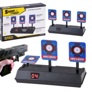 Tarcza do strzelania do wyrzutni karabinu elektroniczna strzelnica 3 cele licznik cyfrowy