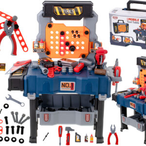 Warsztat zestaw majsterkowicza stolik + narzędzia 65el.