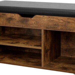 Szafka na buty regał z siedziskiem LOFT drewniana