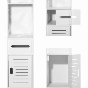 Szafka łazienkowa słupek 80cm biała