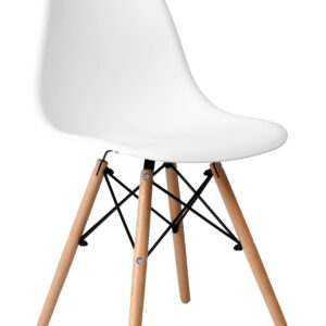 Krzesło nowoczesne Paris DSW białe