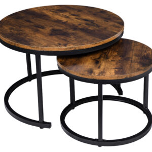 Zestaw dwóch stolików loft Galen Rustic