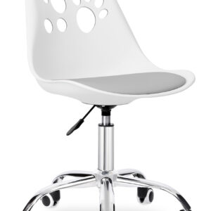 Fotel obrotowy Grover biało-szary