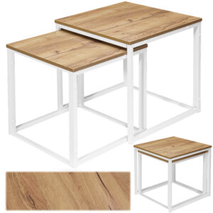 Stoliki kawowe PRAVEN CRAFT BIAŁY