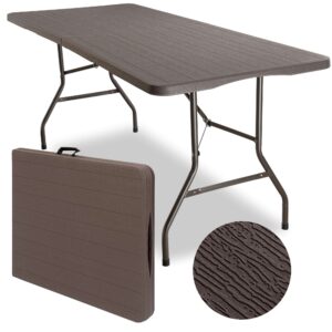 Stół cateringowy ogrodowy WOODLAND brązowy