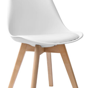 Krzesło nowoczesne Nantes DSW białe