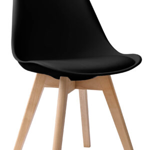 Krzesło nowoczesne Nantes DSW czarne