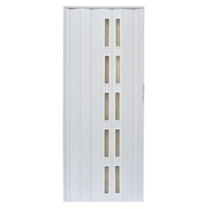 Drzwi harmonijkowe 005S BIAŁY MAT - 80 cm