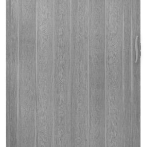 Drzwi harmonijkowe 001P 67 SZARY DĄB MAT 80 cm