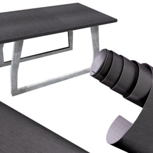 Folia rolka metalic szczotkowana grafit 1,52x30m