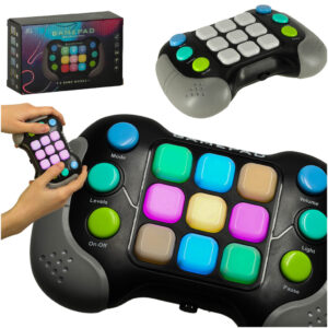 Gra Memory elektroniczna zręcznościowa antystresowa konsola light 4 tryby