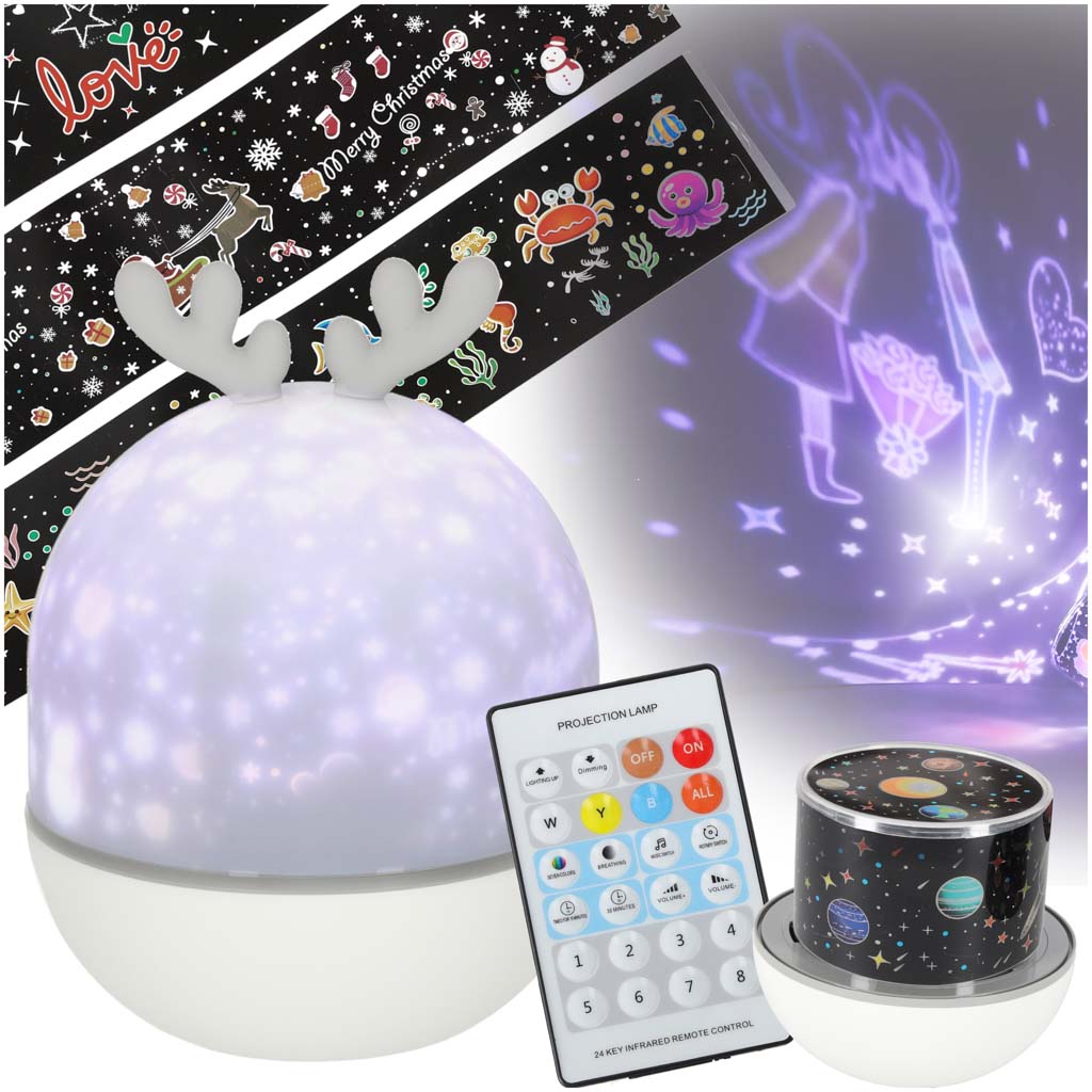 Lampka-nocna-projektor-gwiazd-LED-USB-obrotowy-6-motywow-pilot-renifer-176394
