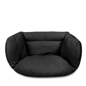 Poduszka LUARO na huśtawkę wiszącą bocianie gniazdo miękka czarna