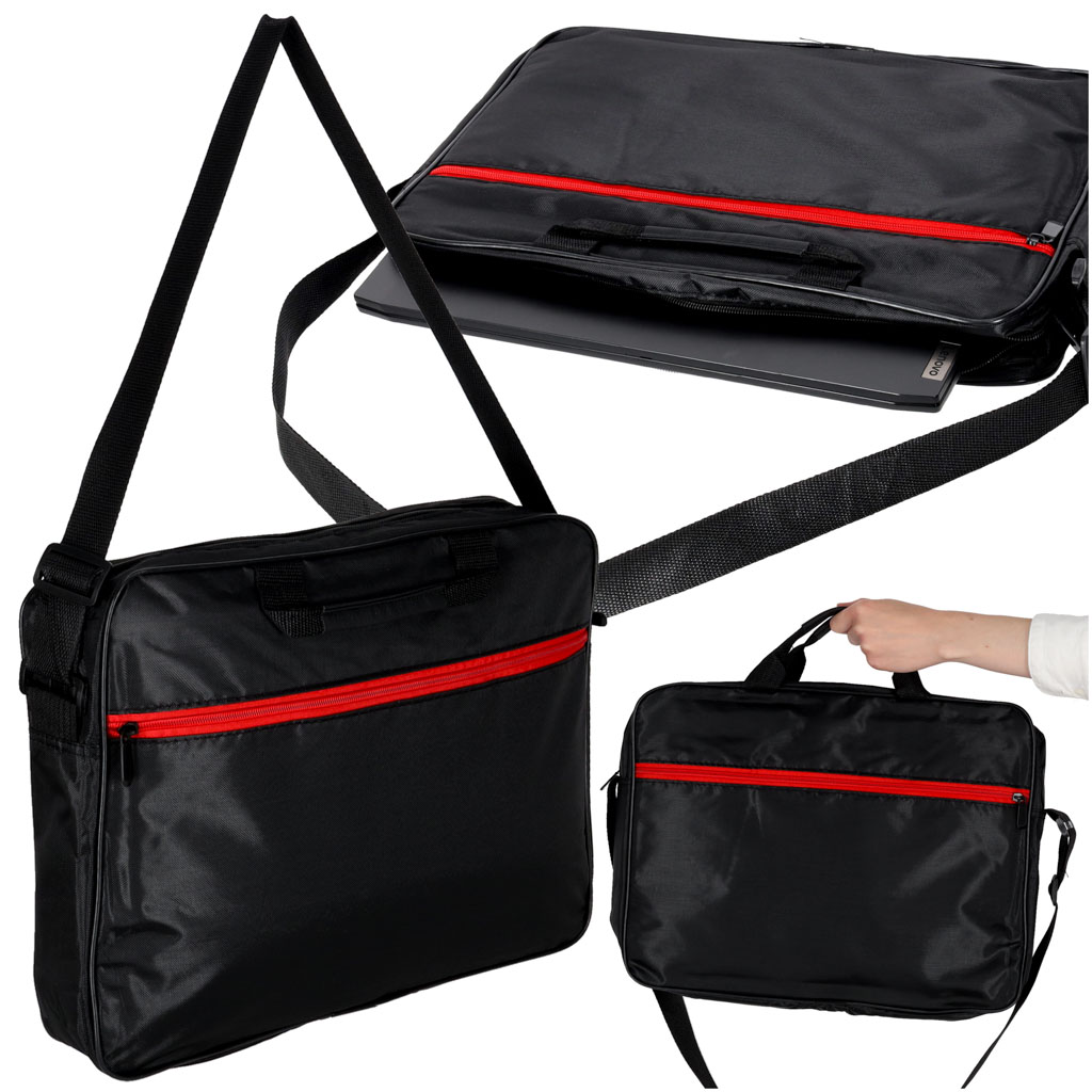 Torba-na-laptopa-15-6-cali-etui-pokrowiec-z-paskiem-teczka-damska-meska-czarna-174695