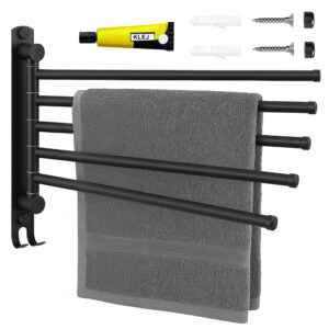 Wieszak łazienkowy na ręczniki ONTI czarny