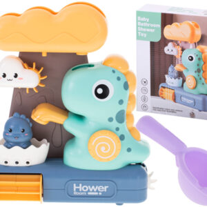 Zabawka do kąpieli prysznic z kołowrotkiem dinozaur